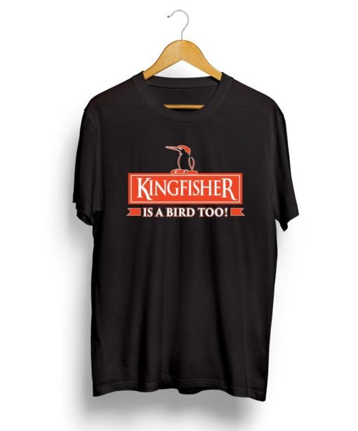 Kingfisher is a bird too black crayontee